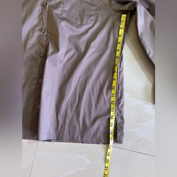 CHICO’S Dark Olive Green Women’s Plus Size 3 Blouse  Button Can Be Worn Folded - Picture 6 of 16